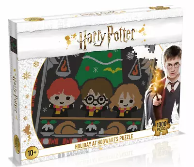 Buy Winning Moves Harry Potter Jigsaw Puzzle Holiday At Hogwarts (1000 Piece) Christmas • 17.26£