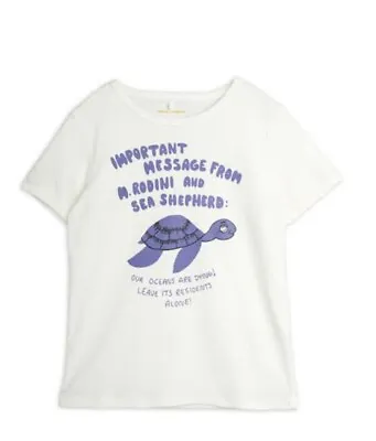 Buy Mini Rodini X Sea Shepherd Limited Edition “save Our Oceans Turtle Tee” Sz 8-9 Y • 20.95£