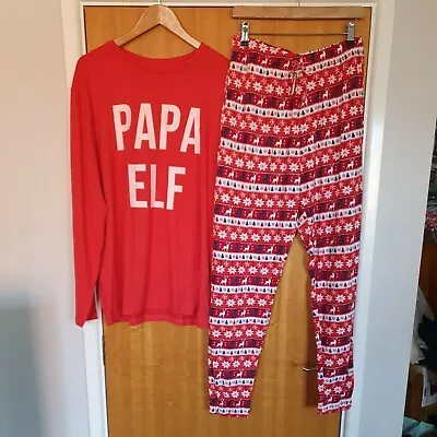Buy In The Style Papa Elf Christmas Pyjamas Set Size XS • 11.99£