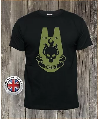 Buy Halo T Shirt ODST Drop Ship Trooper Black Tshirt, Unisex + Ladies Fitted • 24.99£