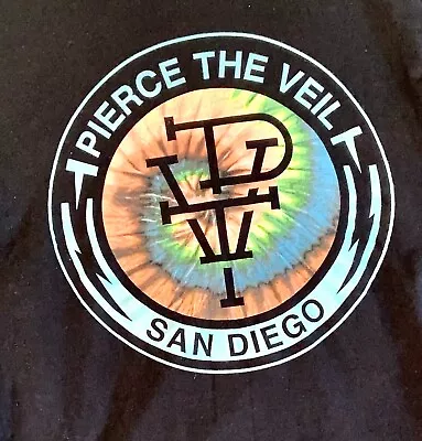 Buy Pierce The Veil T Shirt Punk T Shirt Rock T Shirt Womens Small Concert T Shirt • 9.78£