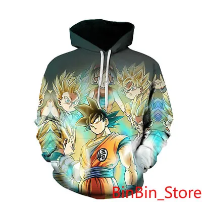 Buy Mens Super DBS Saiyan God Family Goku Sweaters Hoodie Sweatshirts Gift XXS-6XL • 27.59£
