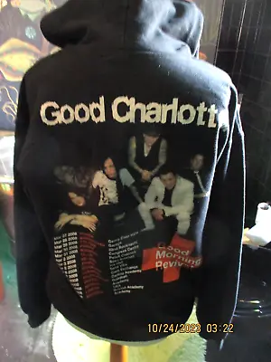 Buy Mens Vintage 2008 Good Charlotte Hoodie Gc Spellout Tour Graphic Band • 1.99£