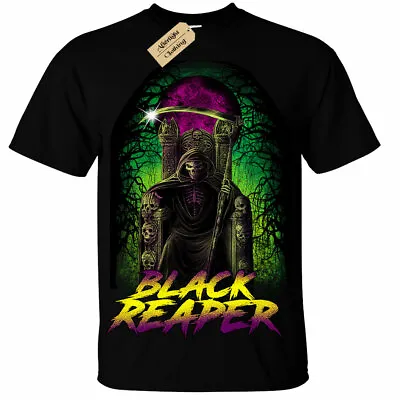 Buy Black Reaper T-Shirt Mens Grim Gothic Rock Punk Metal Death • 11.95£