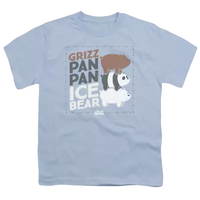 Buy We Bare Bears Grizz Pan Pan Ice Bear - Youth T-Shirt • 20.84£