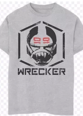 Buy Star Wars The Bad Batch The Wrecker T-shirt Light GREY Medium • 9.99£