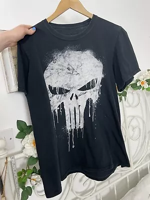 Buy Marvel Mens The Punisher T-shirt Skull Black Size Medium Official Comics Tee Top • 6.94£