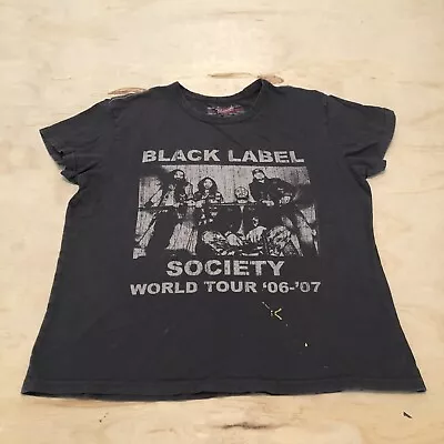 Buy Black Label Society World Tour 06-07 Shirt Size Womens Large Zakk Wylde • 12.35£