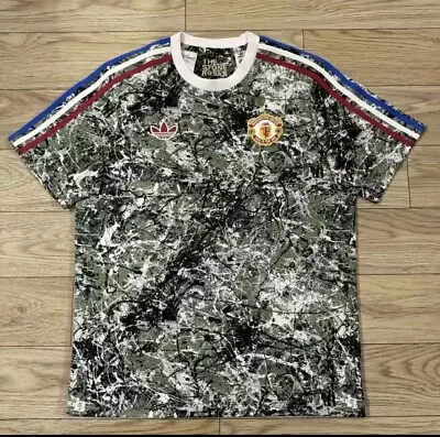 Buy NEW Manchester United Adidas Stone Roses Icon Top Football Shirt Sizes S-4XL • 42.99£