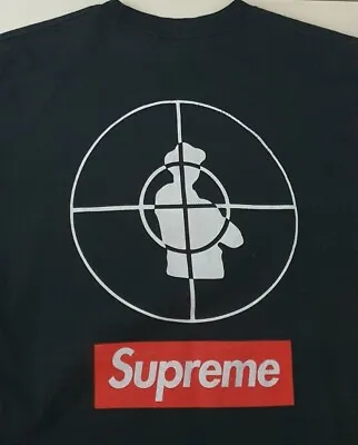 Buy SS06 Supreme X Public Enemy Tee Black T-shirt M Vintage 2006 Box Logo Very Rare  • 400£
