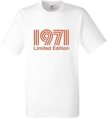 Buy 1971 Limited Edition Orange Text T-SHIRT Size L & XL - CUSTOMER RETURN • 4.99£