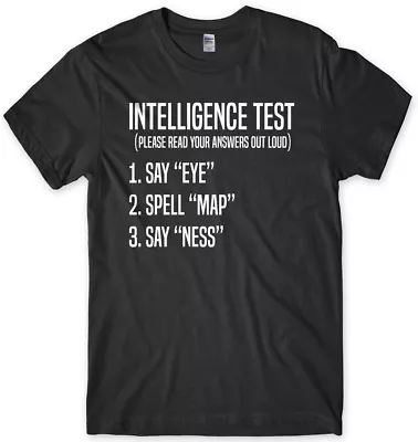 Buy Intelligence Test Eye Map Ness Funny Mens Unisex T-Shirt • 11.99£