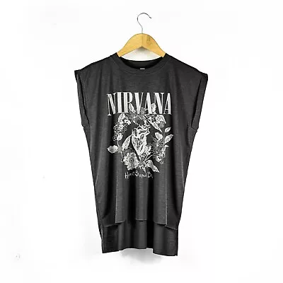Buy Nirvana - Heart-Shaped Box - Ladies Flowy Muscle T-Shirt With Rolled Cuff • 25.99£