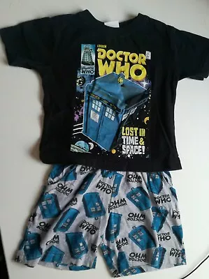 Buy Dr Doctor Who OFFICIAL BBC Pyjamas Set Child 2-3 Yrs Retro TARDIS & Dalek Art • 4.99£
