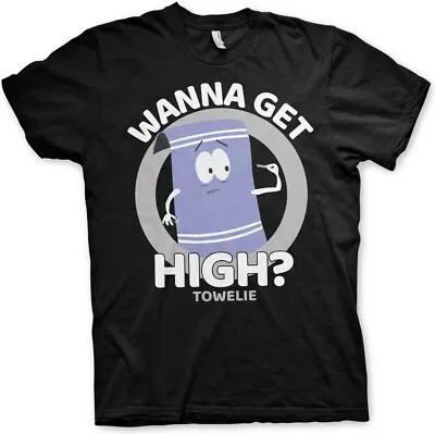 Buy South Park Towelie Wanna Get High T-Shirt Black • 27.02£