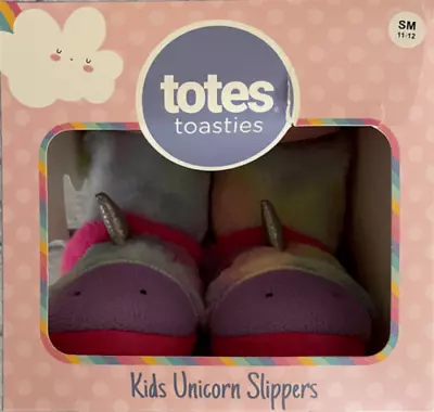 Buy Totes Toasties Childrens Unicorn Slippers Size S - Small  11-12 - New • 16.06£