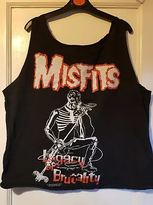Buy Misfits Legacy Of Brutality Vest Top Danzig Samhain Blitzkid Horrorpunk Punk  • 20£