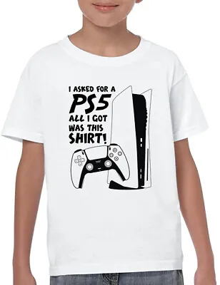 Buy GAMER PLAYSTATION 5 T-SHIRT PS5 Adult Men Kids Boys Tee Top Gaming T Shirt V2 • 9.99£