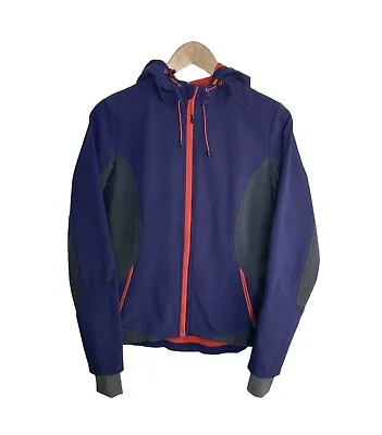 Buy Mondetta Blue Purple Gray Softshell Fleece Lined Jacket Hooded Women’s Small • 17.34£