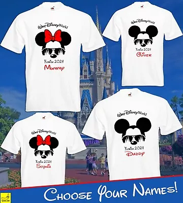 Buy DisneyWorld Florida 2024 2025 Personalised T-Shirts Matching Family Mouse Gift • 10.99£
