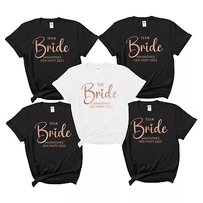Buy Personalised Hen Night T-shirts , Team Bride Tshirt , Hen Do, Hen  Party  Bride • 8.99£