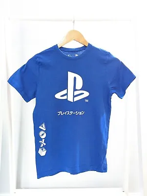 Buy Boys PlayStation 10-11 Years Blue Short Sleeve Top T-shirt Casual Clothes Gaming • 2.50£