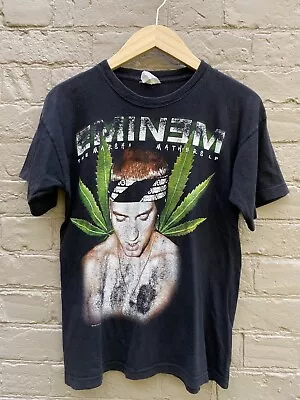 Buy Rare Vintage 2002 Eminem The Marshall Mathers LP Weed Graphic T Shirt Rap Tee S • 20£