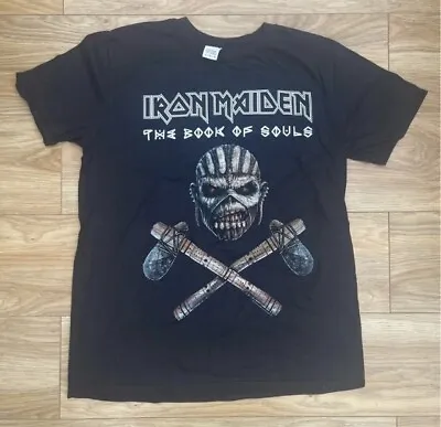 Buy Iron Maiden T Shirt The Book Of Souls Eddie Rock Metal Band Tee Rare Size Large • 10.95£