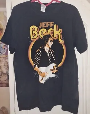 Buy Jeff Beck T Shirt Rare Rock Band Tour Merch Tee Size Medium • 16.95£