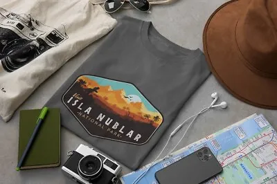 Buy Jurassic Park T-Shirt, Jurassic World Parody, Visit Isla Nublar National Park • 40.14£