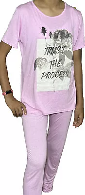Buy Womens Pyjamas Set Loungewear Nightwear Set ,Shourt Sleeve -Top And Trousers • 7.99£