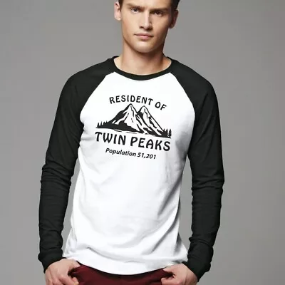 Buy Twin Peaks Baseball T-Shirt Resident Of Twin Peaks Doctor Sleep Red Room Owls • 11£
