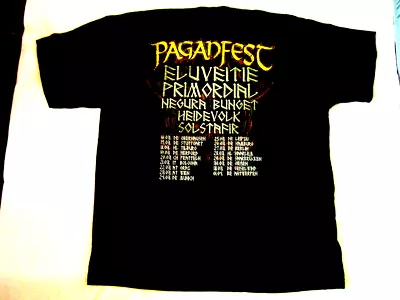 Buy V.A. ELUVEITIE, PRIMORDIAL, SOLSTAFIR… – Original 2012 Paganfest T-Shirt!! 09-22 • 20.55£