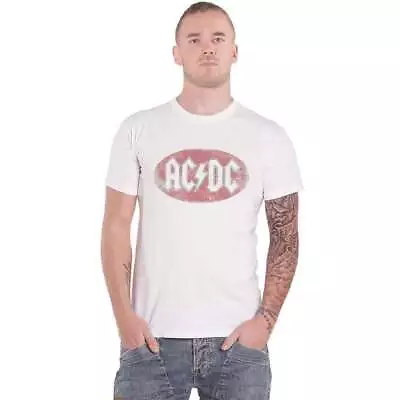 Buy AC/DC Oval Vintage Band Logo T Shirt • 16.95£