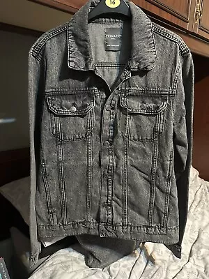 Buy Mens PRIMARK Grey Denim Jacket Size Small To Fit 36-38 Inch Chest NEW • 4.99£