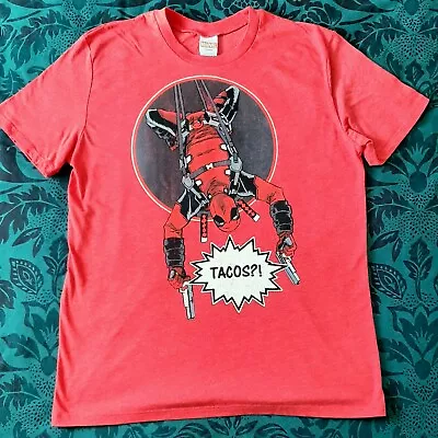 Buy NEW Loot Crate Marvel Deadpool Tacos Red T-Shirt. Size M. 40  Chest. 2016. • 9.99£