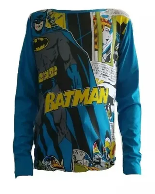 Buy Boys Batman Comic Long Sleeve T Shirt Age 11-12 • 7.99£