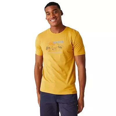 Buy Regatta Mens Cline VII T Shirt Cotton Soft Jersey Short Sleeved Top • 13.50£