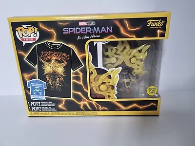 Buy Spiderman No Way Home Funko Pop! Tee Electro #1164 Glow In The Dark Marvel  • 17£