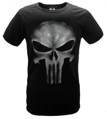 Buy The Punisher Skull Ghost Cotton Shirt Men's T-Shirt 100% Cotton Black Tee Top • 7.19£