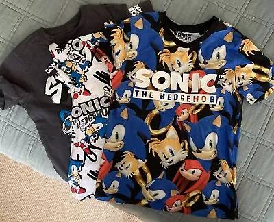 Buy Bnwot Next Boys Sonic The Hedgehog Bundle X3 T-Shirt Age 7 Years • 9.99£
