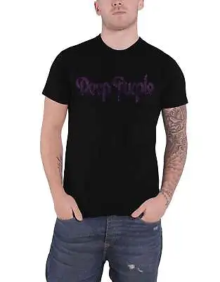 Buy Deep Purple T Shirt Vintage Band Logo Distressed New Official Mens Black • 15.95£