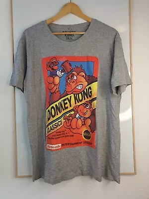 Buy Donkey Kong Shirt Mens SIZE Extra Large Grey Nintendo Video Game • 16.34£