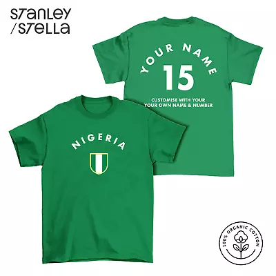 Buy NIGERIA Personalised T-Shirt Name/Number Mens Kids Baby Womens Football Nigerian • 12.49£