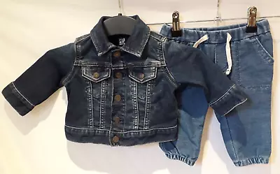 Buy Baby Gap Denim Jacket And Jeans 3-6 Months • 13.50£