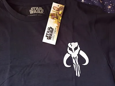 Buy Star Wars The Book Of Boba Fett Crest Unisex T-shirt - Navy • 9.99£