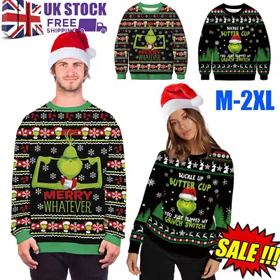 Buy UK Men Women The Grinch's Christmas Party Jumper Xmas Ugly Sweatshirt Costume • 15.19£