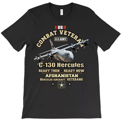 Buy BEST TO BUY Dark C130 Hercules Veterans Afghanistan T-Shirt • 17.16£