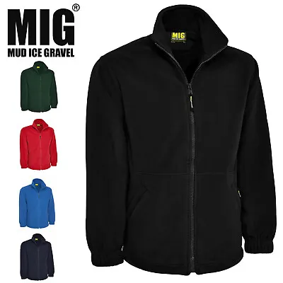Buy MIG Mens Classic Micro Fleece Jacket Full Zip - WINTER WARM CASUAL OUTDOOR COAT • 29.99£