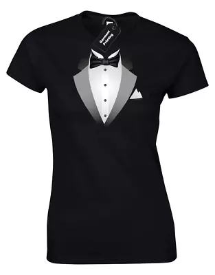 Buy Tuxedo Ladies T-shirt Funny Suit Joke Printed Design Comedy Top (col) • 7.99£